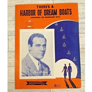 1938 Harbor of Dream Boats - Sheet Music Russ Morgan Piano Vocals Guitar Piano